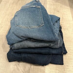 4 pairs designer jeans -good American, Paige, citizens of humanity and Hudson